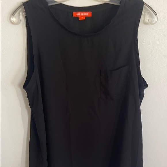 Joe Fresh Black and Orange Sleeveless Tank Top - Picture 1 of 4